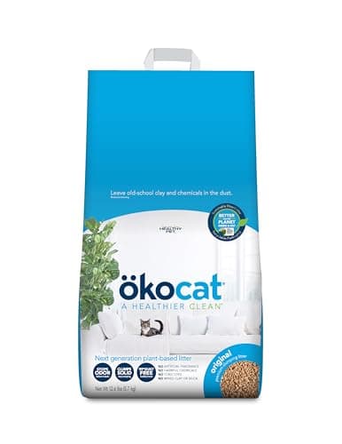 okocat Original Premium Clumping Natural Wood Cat Litter, Plant-Based ...