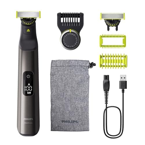 Philips OneBlade 360 Pro, Wet & Dry, Trim, Edge & Shave with the 20 lengths Precision Comb & LED display, QP6552/15