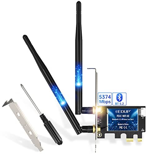 Carte EDUP PCIe WiFi 6E AX5400