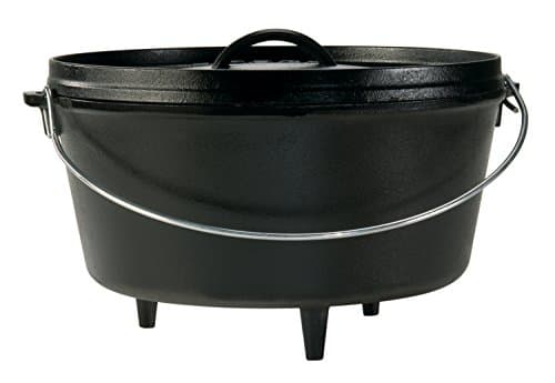 Lodge olla holandesa de hierro fundido para campamento