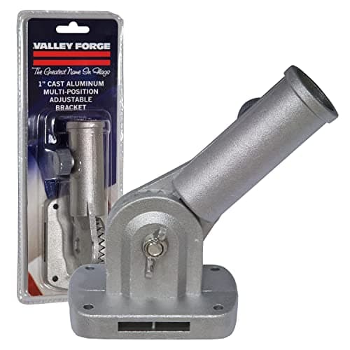 Valley Forge 1" Adjustable Outdoor Mount Flag Pole Bracket, Cast ...