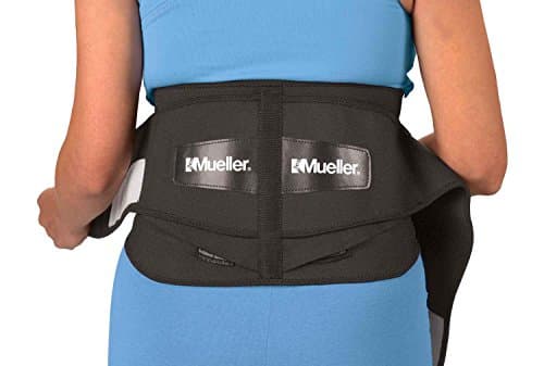 Mueller Lumbar: Lumbar Back Brace with Removable Pad / standard size (Black)