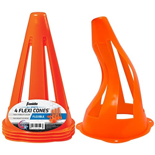 Franklin Sports 3130S1 Field Marker Cone, PVC, Fluorescent Orange ...