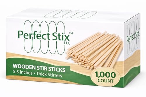 Perfect Stix Wooden Coffee Stirrer Stix, 5" Length (Pack of 1,000) in ...