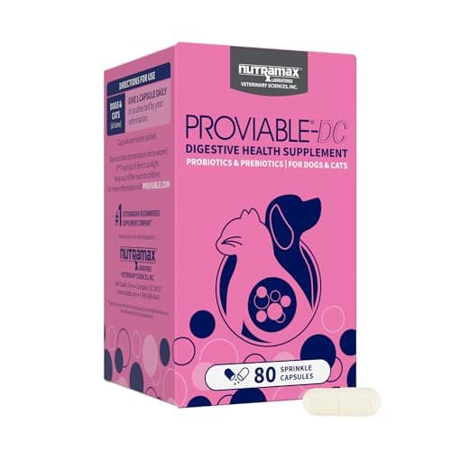 Nutramax Proviable DC Capsules for Cats and Dogs, 30 Count : Amazon.ca ...