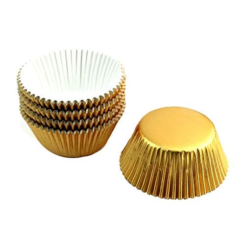 Gold Foil Cupcake LinersWilton Gold Foil Bon Bon Baking Cups
