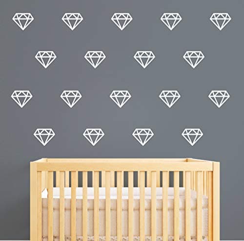 Geometric Wall Decals Jewel Wall Decals Diamond Decals - Etsy