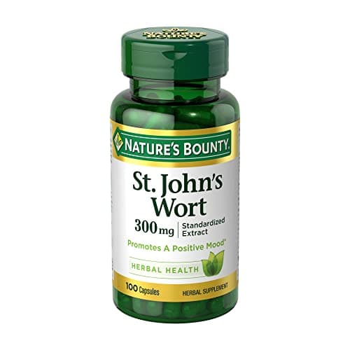 Nature's Bounty St. John's Wort 300mg Pills, Supplement, Helps to Treat Symptoms of Sleep Disorders, 100 Capsules