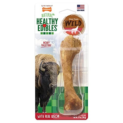 Nylabone Healthy Edibles Wild Bison Flavored Dog Treat Bones