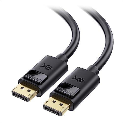 Cable Matters [VESA Certified] 6 ft DisplayPort Cable 1.4, Support 8K 60Hz, 4K 144Hz (DisplayPort 1.4 Cable) with FreeSync, G-SYNC and HDR for Gaming Monitor, PC, RTX 3080/3090, RX 6800/6900 and More