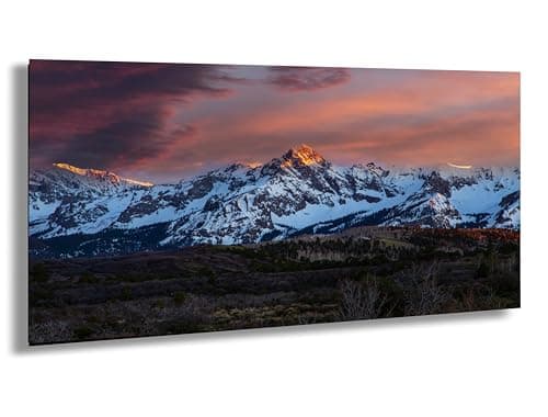 Rocky Mountain National Park Painting, Framed Canvas Mountain Art Print ...