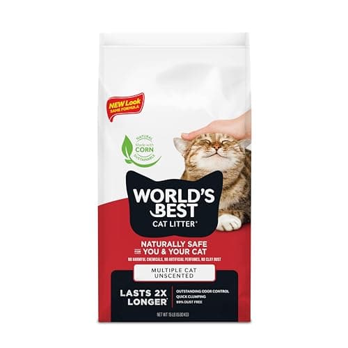 World's Best Cat Litter Multiple Cat Clumping Formula (Pack of 24 ...