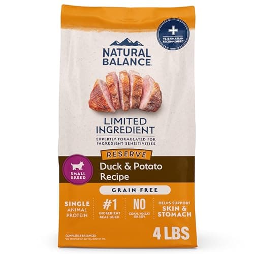 Natural Balance gal.I.D. Limited Ingredient Diets Dry Dog Food, Grain Free, Sweet Potato & Venison Formula, 4.5-Pound