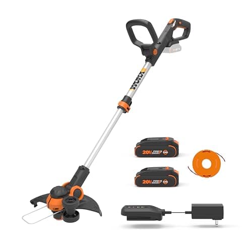 WORX WG163 GT 20V PowerShare 12 Cordless String Trimmer Edger, 12in ...