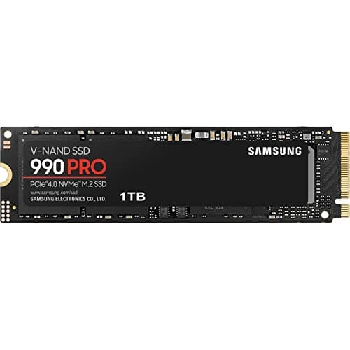 SAMSUNG 990 PRO SSD 2TB PCIe Gen4 NVMe M.2 Internal Solid State Hard Drive, Upto 7,450MB/s, Fast Speed for Gaming Heat Control, Direct Storage and Memory Expansion, MZ-V9P2T0B/AM [USA Version]