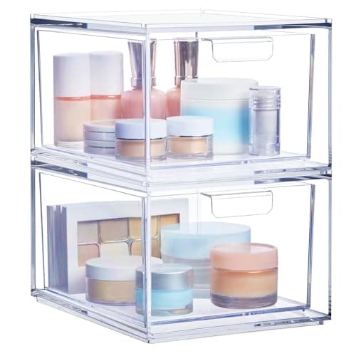 STORi Clear Plastic Vanity and Desk Drawer Organizers – Healthier ...