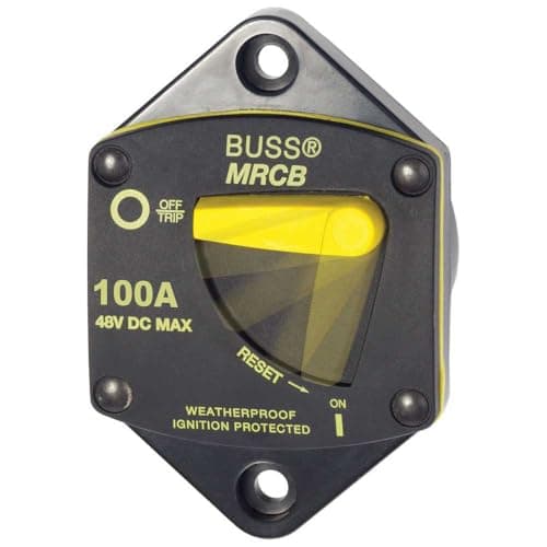 Blue Sea Systems 187 Series, 285 Series & Klixon Circuit Breakers, 285 Series, Surface Mount, 120A DC (7188)