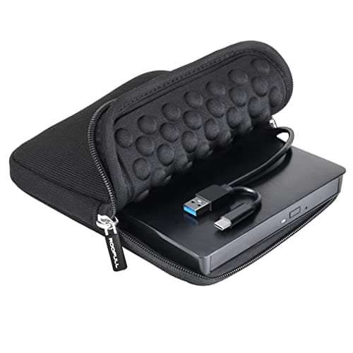 ASUS ZenDrive V1M External DVD Drive and Writer with Built-in Cable-Storage Design, USB-C Interface, Compatible with Win 11 and macOS, M-DISC Support (SDRW-08V1M-U)