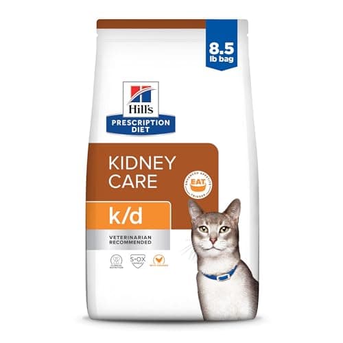 Hill s Prescription Diet k/d kidney care croquettes sèches au poulet pour chat
