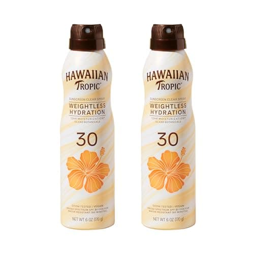 Hawaiian Tropic spray transparente hidratante y ligero SPF 30