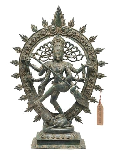 Statue en bronze de Shiva Nataraja dansant par Exotic India Art
