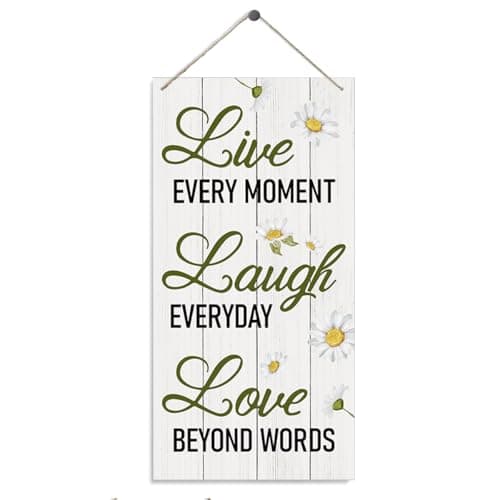 Amazon.com : Hello Spring Round Welcome Decorative Sign, Spring Flower ...