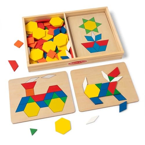 Melissa & Doug Pattern Blocks and Boards Classic Toy