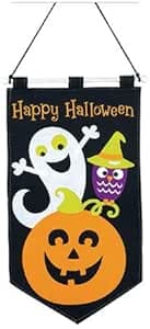 Amazon.com: Amscan Halloween Cute Friendly Door Banner 19 1/2", Black ...