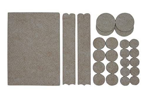 SHEPHERD HARDWARE PRODUCTS 8 Pack 1" Self Level Heavy Duty Felt Pads ...