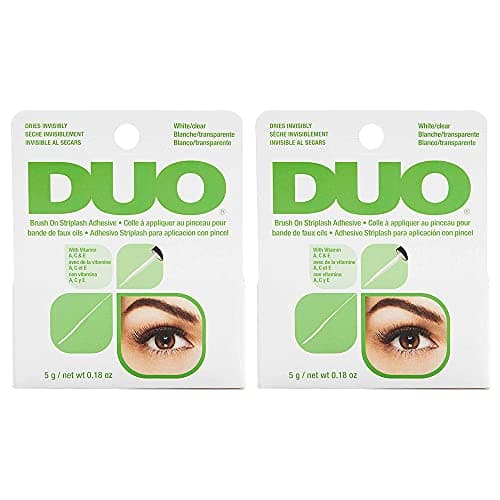 DUO Brush-On Eyelash Adhesive With Vitamins - White/Clear