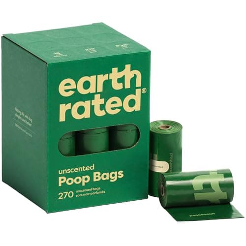 Earth Rated (A American Company), Dog Poop Bags Value Pack, Leak-Proof and Extra-Thick Pet Waste Bag for Big and Small Dogs, Refill Rolls, Unscented, 600 Count