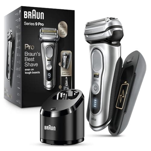 Braun Series 9 Pro Electric Razor for Men with PowerCase, Clean Station ...