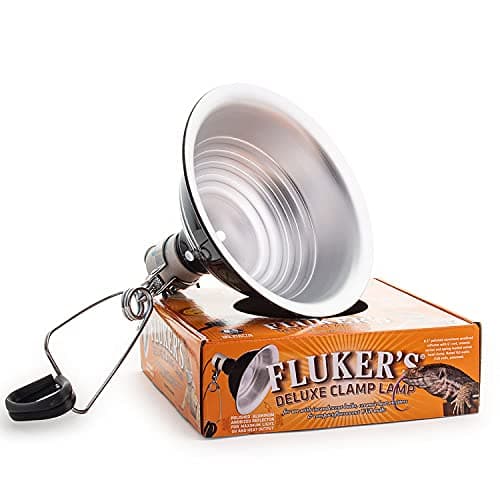 Fluker's Clamp Lamp with Switch - 10", Black
