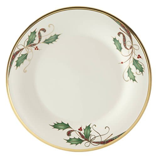 Amazon.com | Lenox Holiday Nouveau-Gold Square Accent Dinner Plate ...