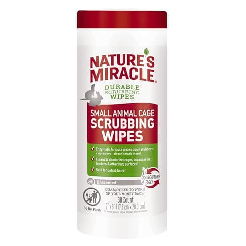 NATURE’S MIRACLE® SMALL ANIMAL CAGE SCRUBBING WIPES – 30 COUNT ...