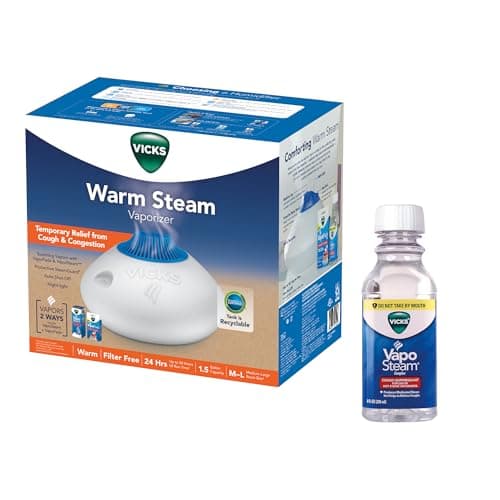 Vicks 1.5 Gallon Warm Steam Vaporizer with Night-Light, Model V150SGNL