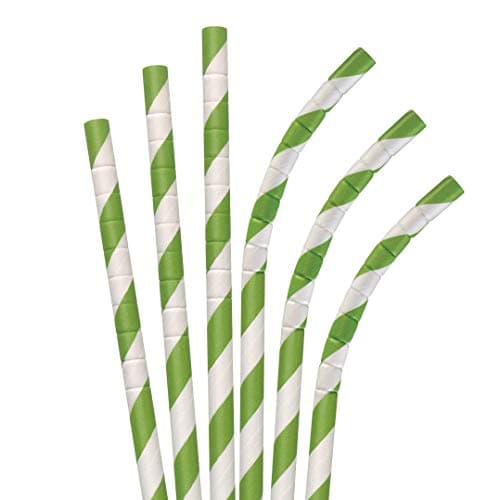 7.75" White Eco-Flex Paper Straws - 4800 ct. – Aardvark Straws