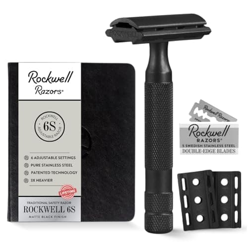 Maquinilla de afeitar de seguridad Rockwell 6S de acero inoxidable