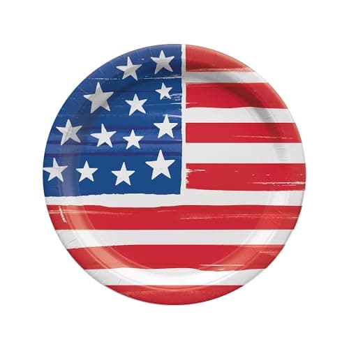 Patriotic American Themed Plates
