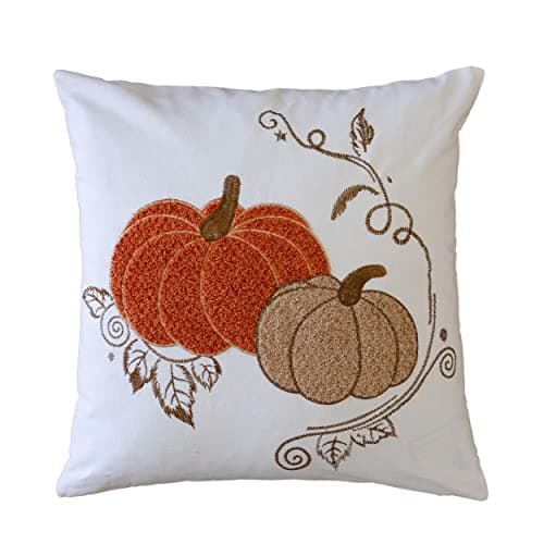 Harvest Love Pumpkin Patch Pillow | Fall Thanksgiving | Embroidered ...