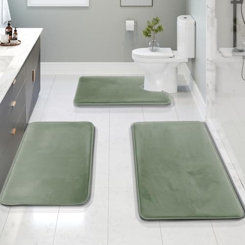 Clara Clark Memory Foam Bathroom Mat Set - 17x24 Bath Rugs - Walmart.com