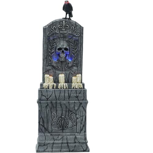 Haunted Hill Farm 4-ft Freestanding Talking Lighted Tombstone ...