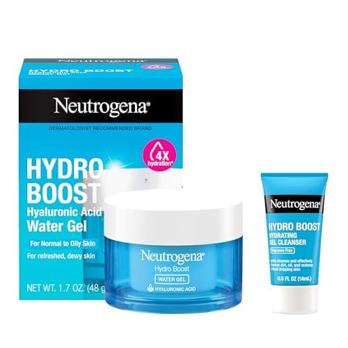 Neutrogena Hydro Boost Gel Cream Face Moisturizer - Oil-Free Facial Cream with Hyaluronic Acid for Dry Skin - Lightweight, Non-Comedogenic Daily Hydrating Formula, 47mL