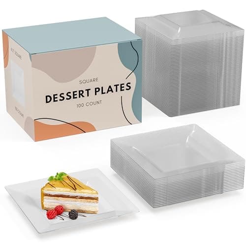 Chinet Cut Crystal Clear Plastic 7" Dessert Plates Case - 30 ct ...