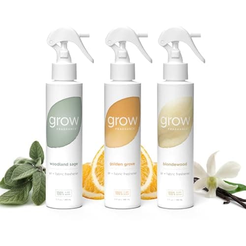 Grow Fragrance - Certified 100% Plant Based Air Freshener + Fabric Freshener Spray, Made with All Natural Essential Oils, Lavender Scent, 5 oz. (Pack of 2)
