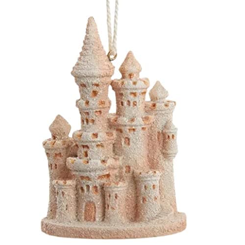 Kurt Adler Beach Lighthouse Resin Ornament, Sand Castl…