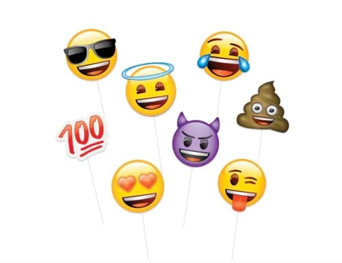 Emoji Theme Party Photo Booth Props Set | Photo Props in Wholesale ...