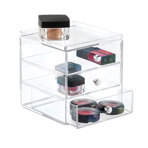 InterDesign Clarity 3 in. H x 8 in. W x 12 in. D Plastic Drawer ...