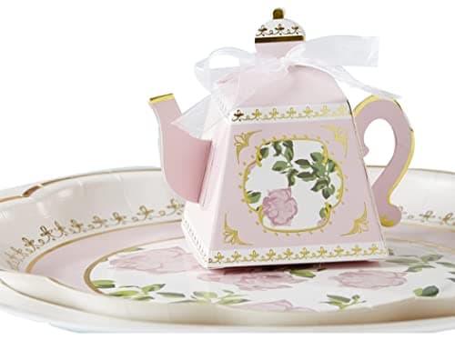Amazon.com | Kate Aspen Vintage Floral Tea Pot Shaped Party Favor Boxes ...