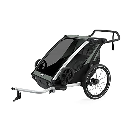 Thule Chariot Cab 2 - Bike Trailer for 2 Kids - cypress green | BIKE24